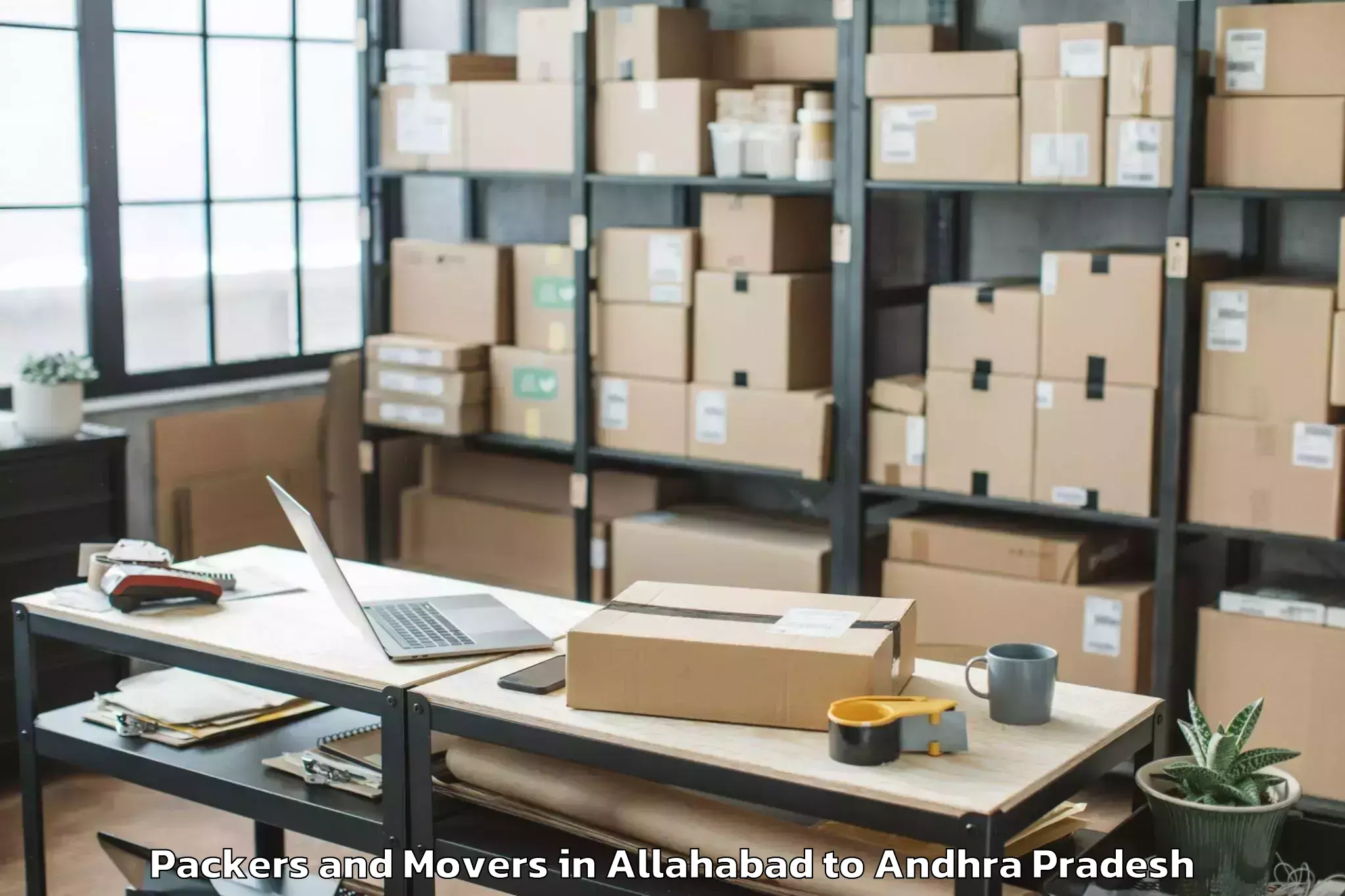 Top Allahabad to Vajrapukotturu Packers And Movers Available